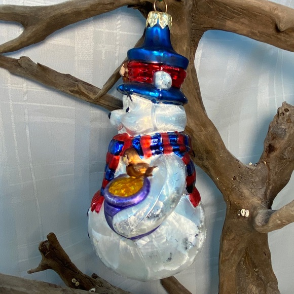 Christopher Radko Disney Winnie the Pooh Snowman Holiday Christmas Ornament 1998 - Picture 4 of 11